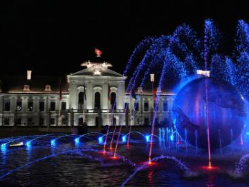 Night view of Bratislava, Slovakia