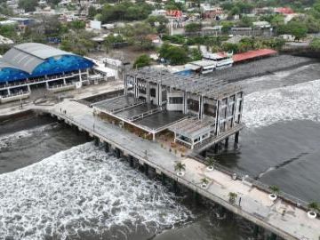 View of China-aided La Libertad Pier in El Salvador