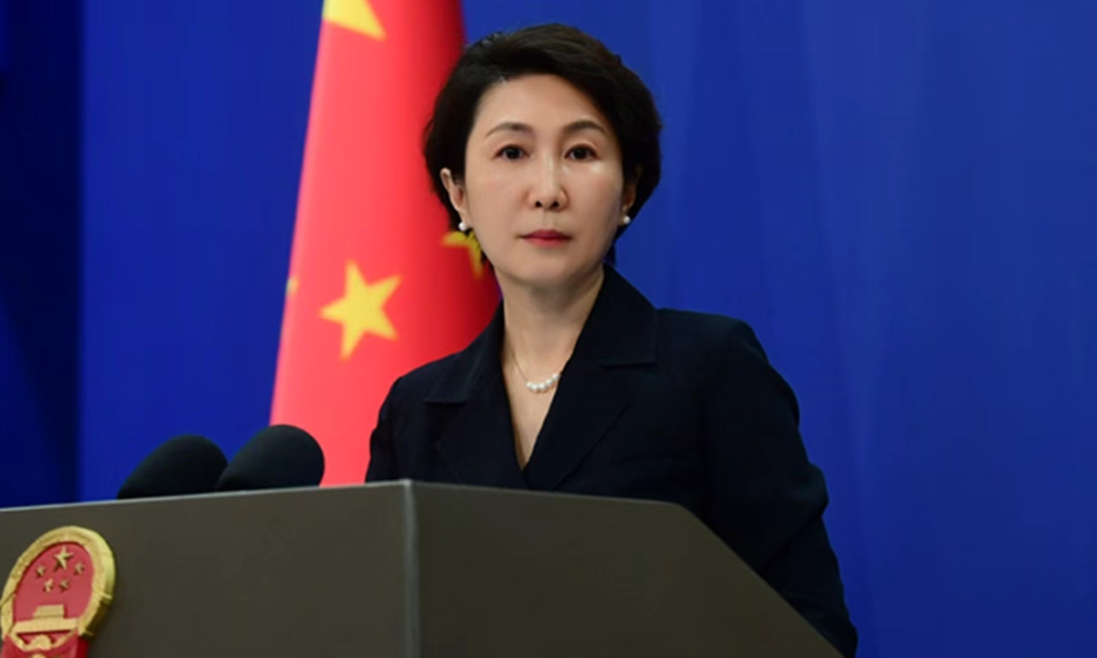 Chinese foreign ministry spokesperson Mao Ning