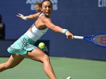 China's Zheng beaten by Rybakina in US Open quarterfinals