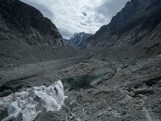 Nepal's flood disaster and the impact of climate change loom large in the icy shadow of Mont Blanc