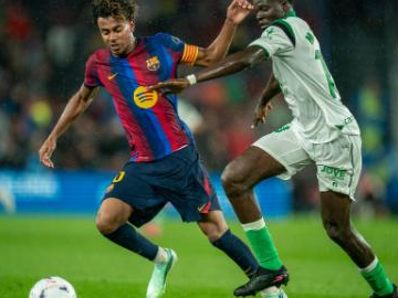 La Liga football match: FC Barcelona vs. Racing Santander