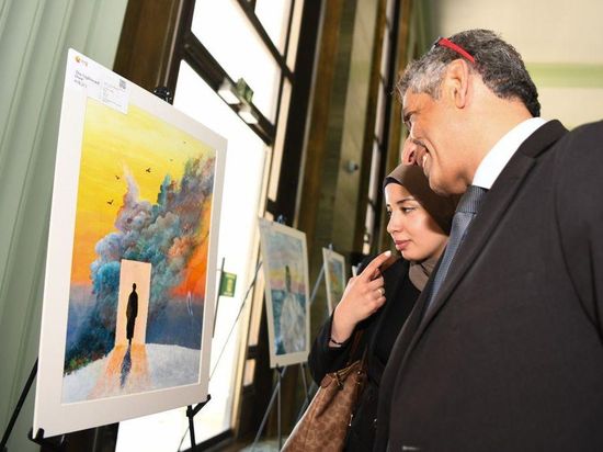 People visit exhibition themed 'Accessibility for All' in Geneva, Switzerland
