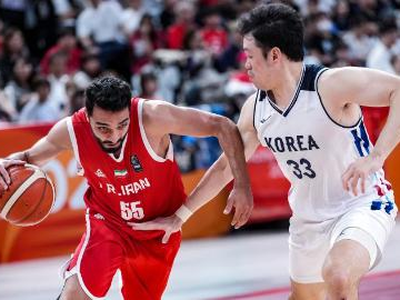 Asian Games men's semifinal basketball match: South Korea vs. Iran