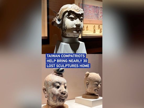 Taiwan compatriots help bring nearly 30 lost sculptures home