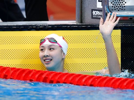 China's Tang wins 50m breaststroke gold at Aichi-Nagoya Asian Games