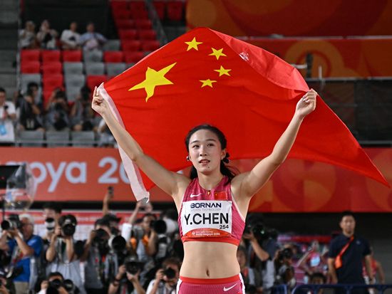 Chinese sprinter Chen Yujie wins women's 100m title at Asian Games