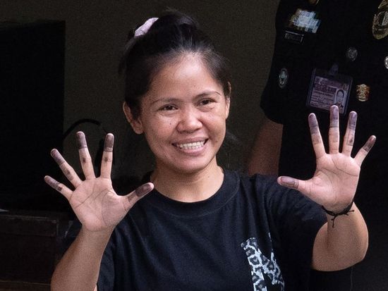 Philippines frees woman who faced death sentence in Indonesia