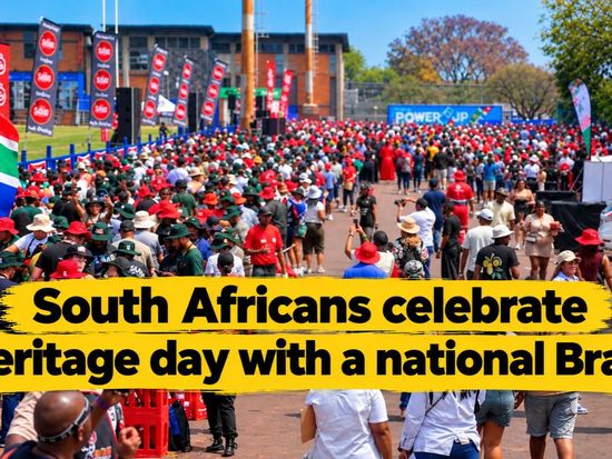 South Africans celebrate heritage day with a national Braai