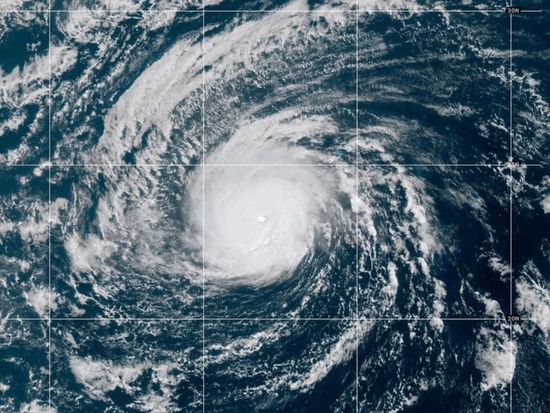 Nolo becomes a Category 3 Hurricane in the remote Pacific Ocean