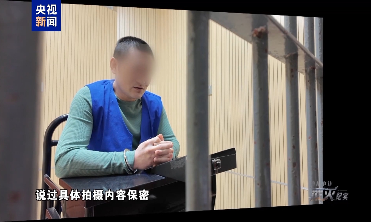 Police arrest suspects in a case involving Chinese actor Wang Xing who was trafficked to a telecom fraud compound in Myanmar's Myawaddy region. Photo: CCTV