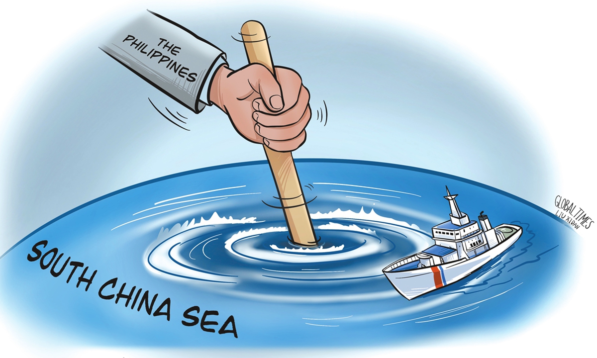 Philippines South China Sea Illustration: Liu Xidan/Global Times