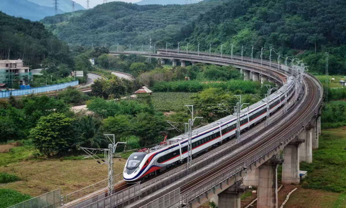 The China-Laos Railway has completed four years of safe operations, carrying more than 62.5 million passenger trips and 72.5 million tons of cargo as of December 2, 2025. Photo: courtesy of China State Railway Group