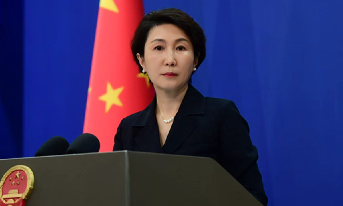 Chinese foreign ministry spokesperson Mao Ning