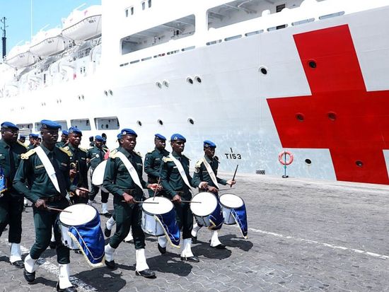 Chinese navy hospital ship arrives in Cote d'Ivoire on medical mission
