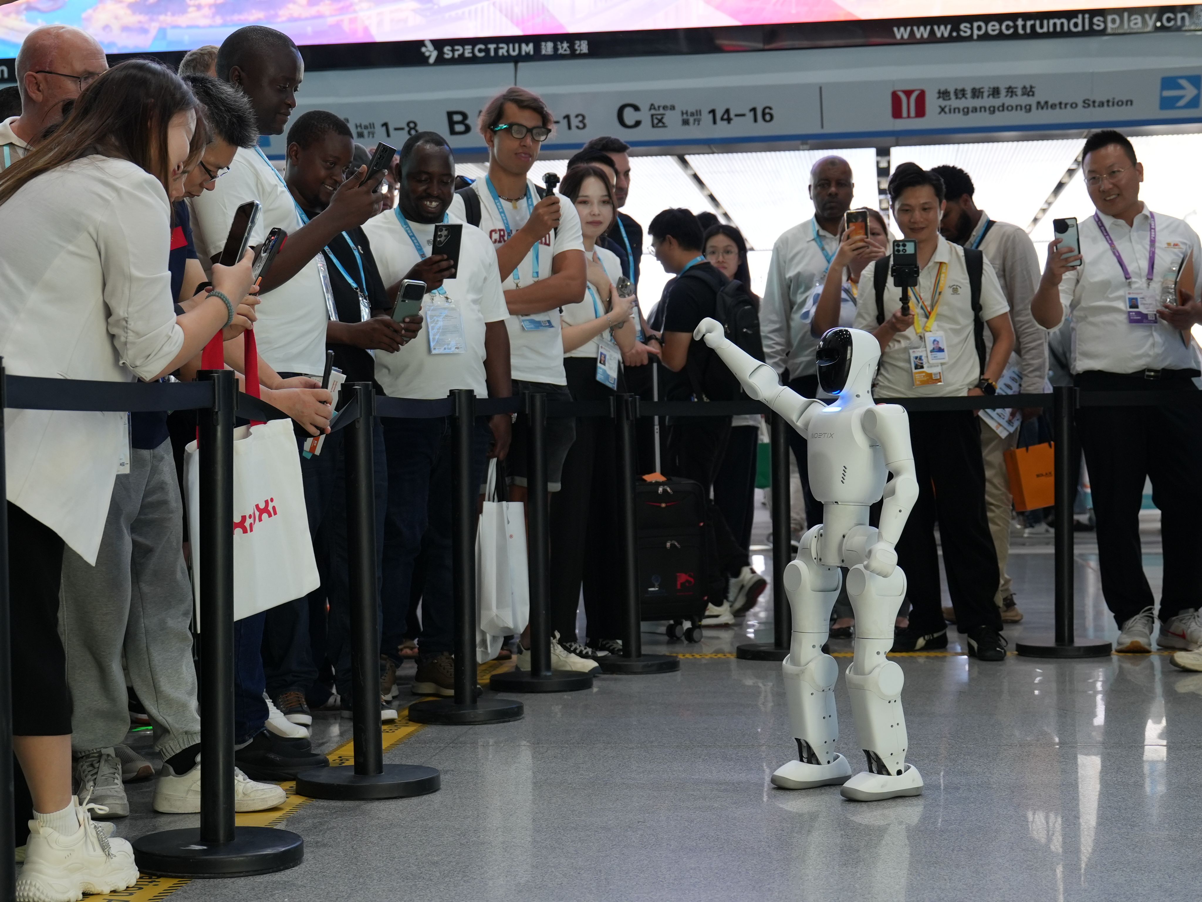 Robots, motorcycles and business deals on display at the ongoing 140th Canton Fair