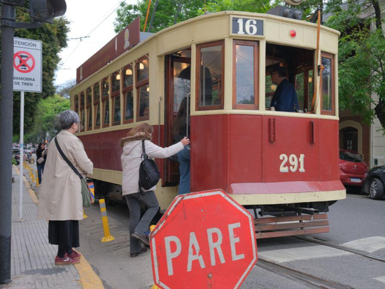 Historic tram experience event held in Buenos Aires, Argentina