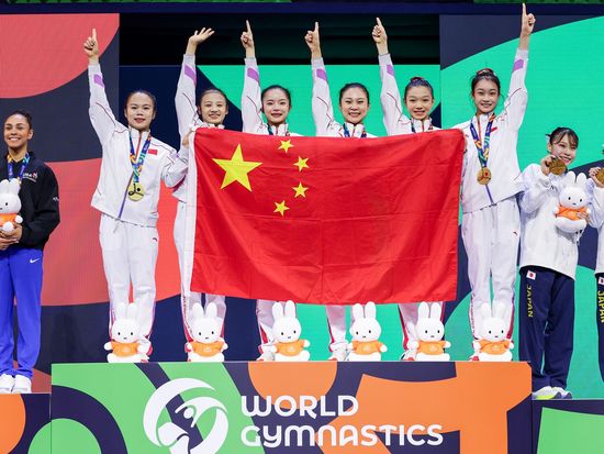 China edges US for first women's team world gymnastics title in 20 years