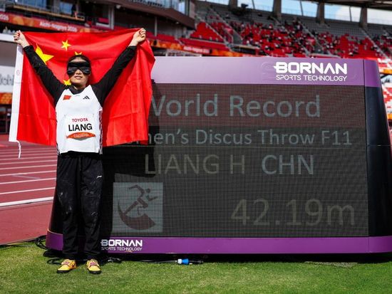 China wins 8 athletics golds, sets 2 world records at Asian Para Games