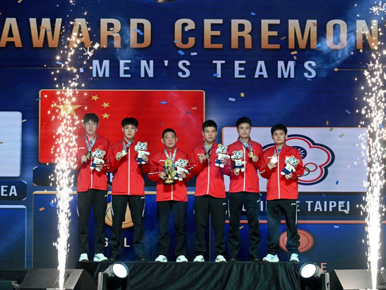 China retains men's team crown, Japan takes women's title at table tennis Asian C'ships.