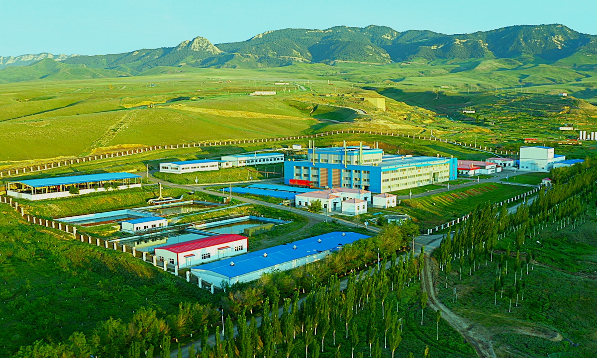 Aerial view of Plant 735 of CNNC Xinjiang Mining in Northwest China's Xinjiang Uygur Autonomous Region. Photo: Courtesy of CNNC