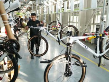 Lutai economic development zone promotes upgrading of bicycle industry