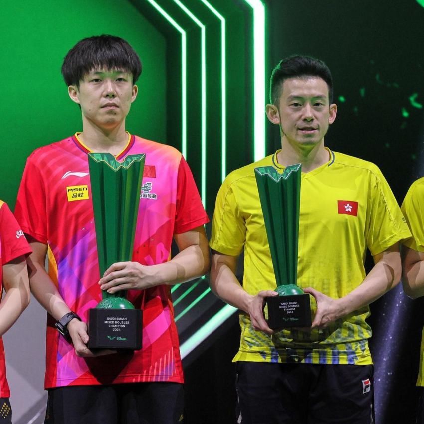 China's Wang Chuqin, Sun Yingsha win mixed doubles at WTT 2024 Saudi Smash