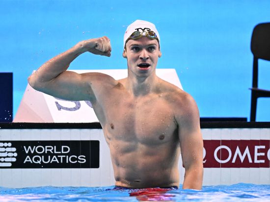 'Can't believe it': Marchand shatters long-standing world record