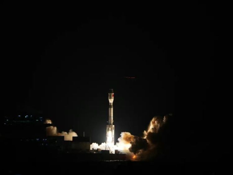 China launches new satellites from sea