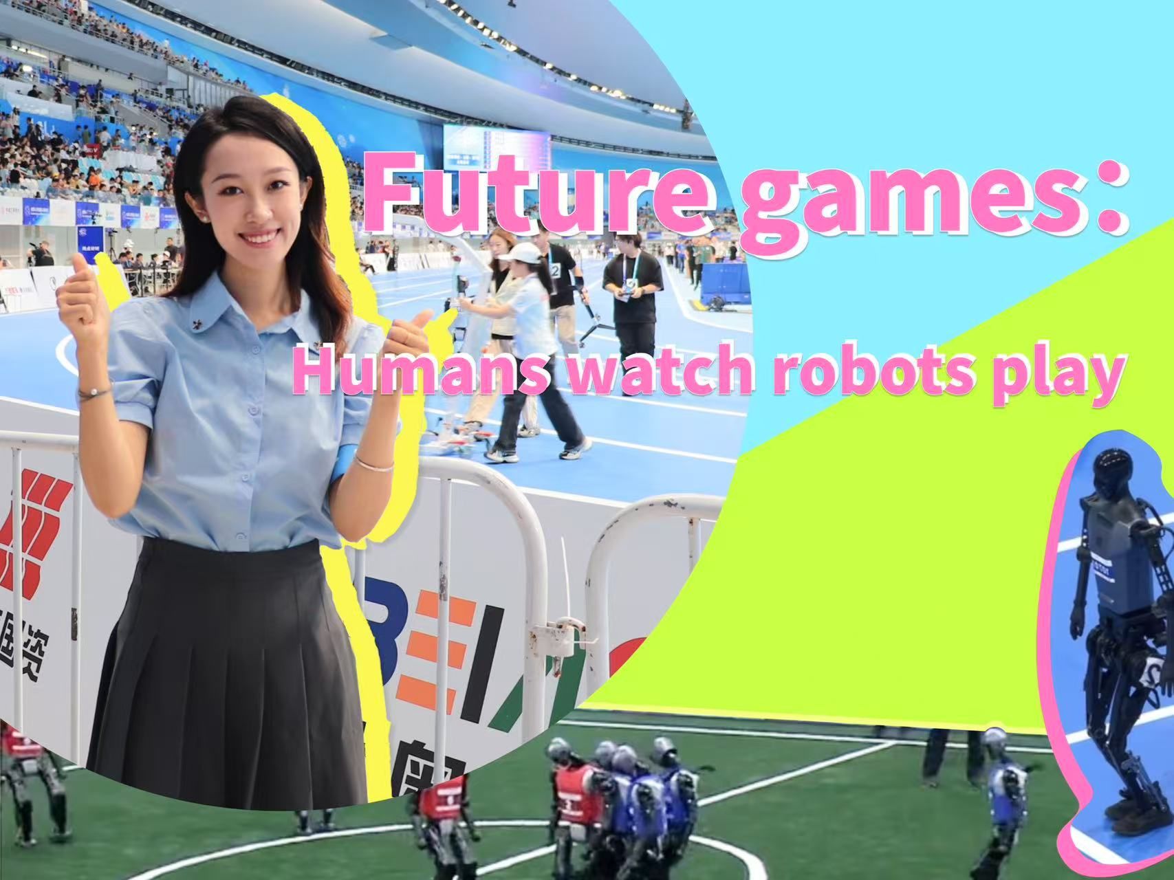 Future games: Humans watch robots play