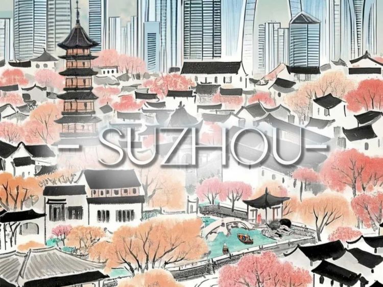 AI Posters | City series: Suzhou