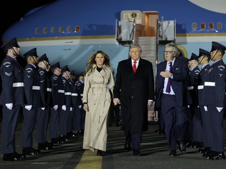 Trumps arrive in UK for state visit of tradition and tech