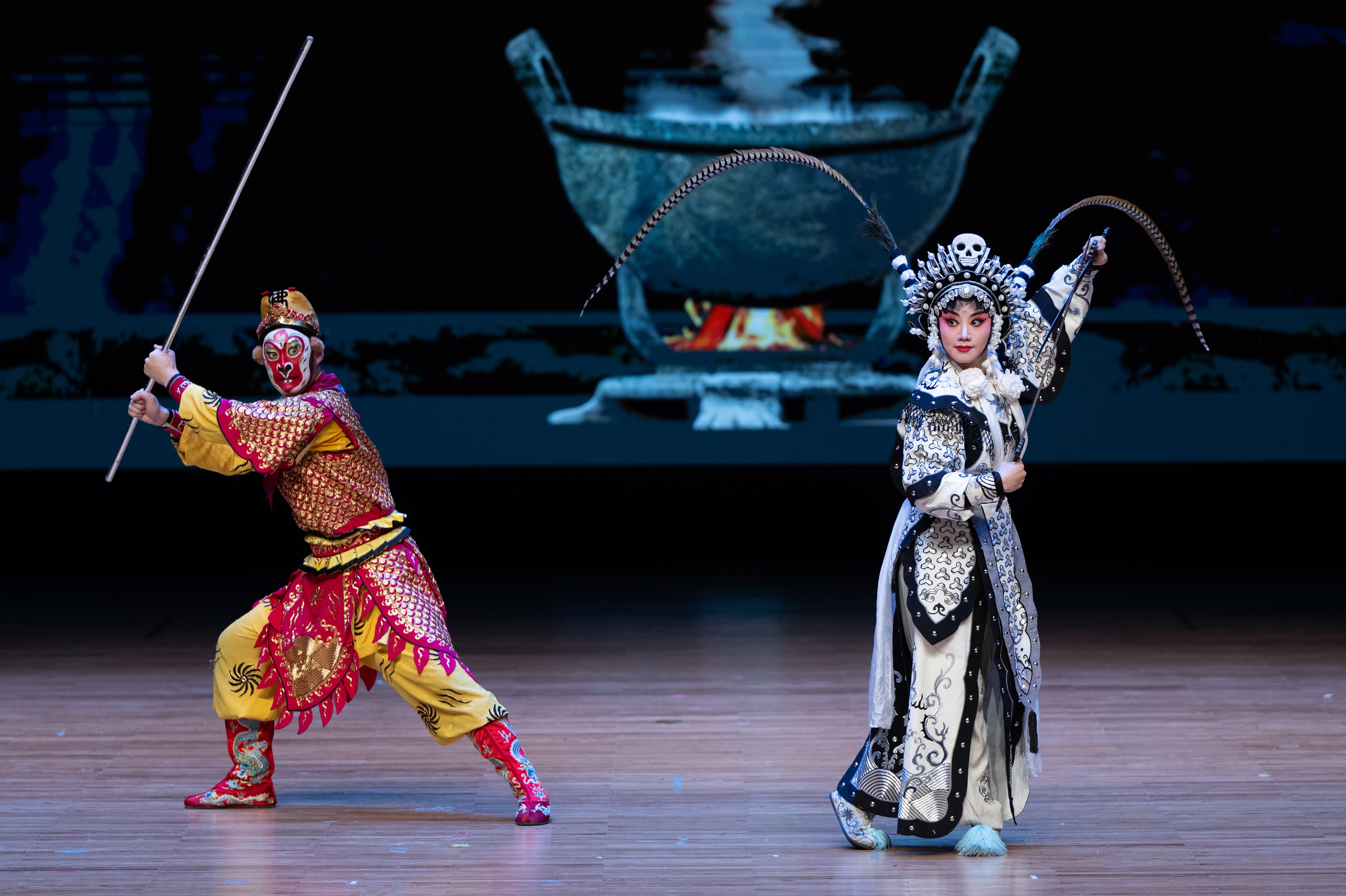Chinese opera artists pack out Myanmar theater