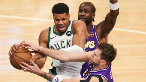 NBA game: Milwaukee Bucks vs. Los Angeles Lakers