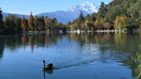 Scenery of Yulong Snow Mountain in Lijiang, China's Yunnan