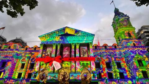 Melbourne lit up with festive lights to celebrate Christmas