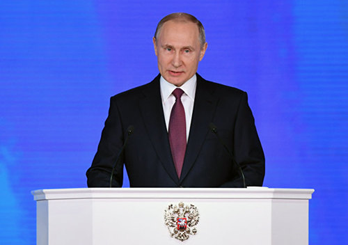 Vladimir Putin During State Address to Russian Federal Assembly  AFP Yuri KADOBNOV_副本.jpg
