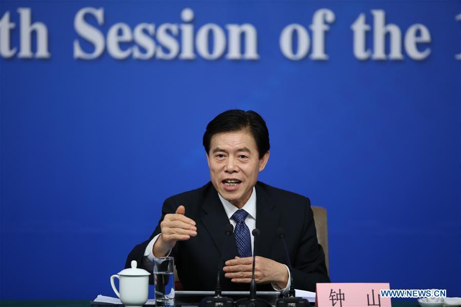 Image result for Chinese Commerce Minister Zhong Shan