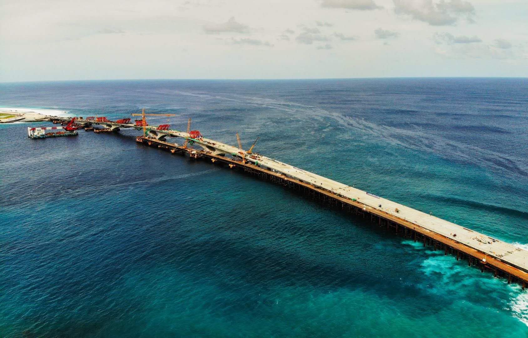 The China-Maldives Friendship Bridge. [Photo provided to China Plus]