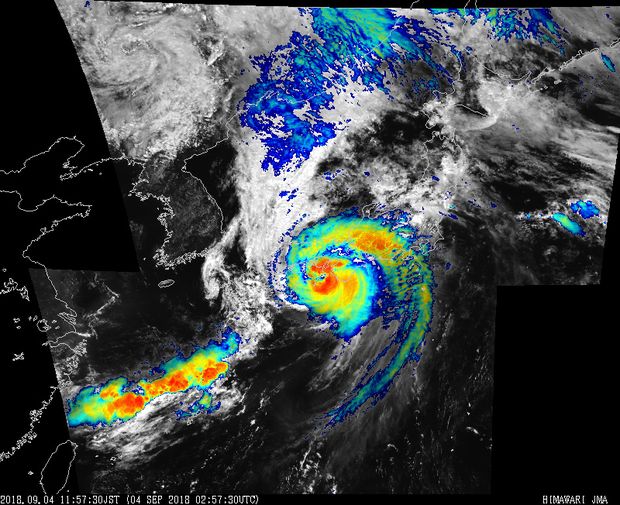 Typhoon Jebi on Sep. 4.Source- Japan Meteorological Agency.jpg