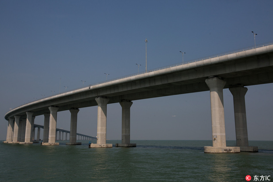The Hong Kong Link Road, part of the Hong Kong-Zhuhai-Macau Bridge in Hong Kong, September 28, 2018. [Photo: IC]