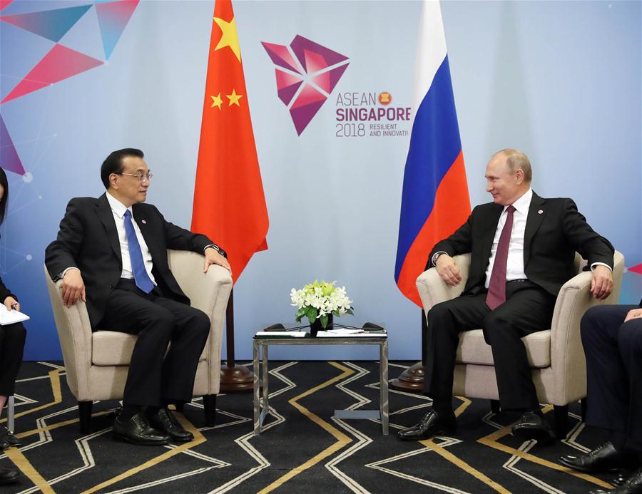 SINGAPORE-LI KEQIANG-VLADIMIR PUTIN-MEETING