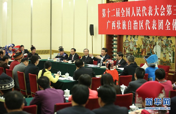 F - 2015年3月全国两会期间，习近平参加广西代表团审议.jpg
