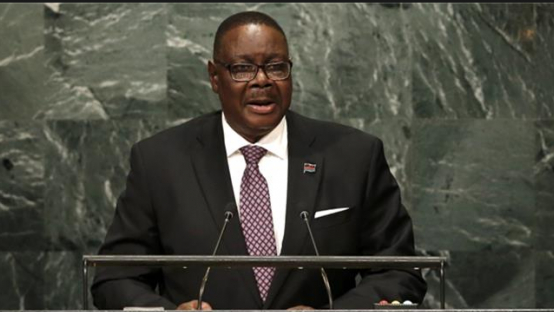 Malawian President Peter Mutharika cgtn 0528.jpg